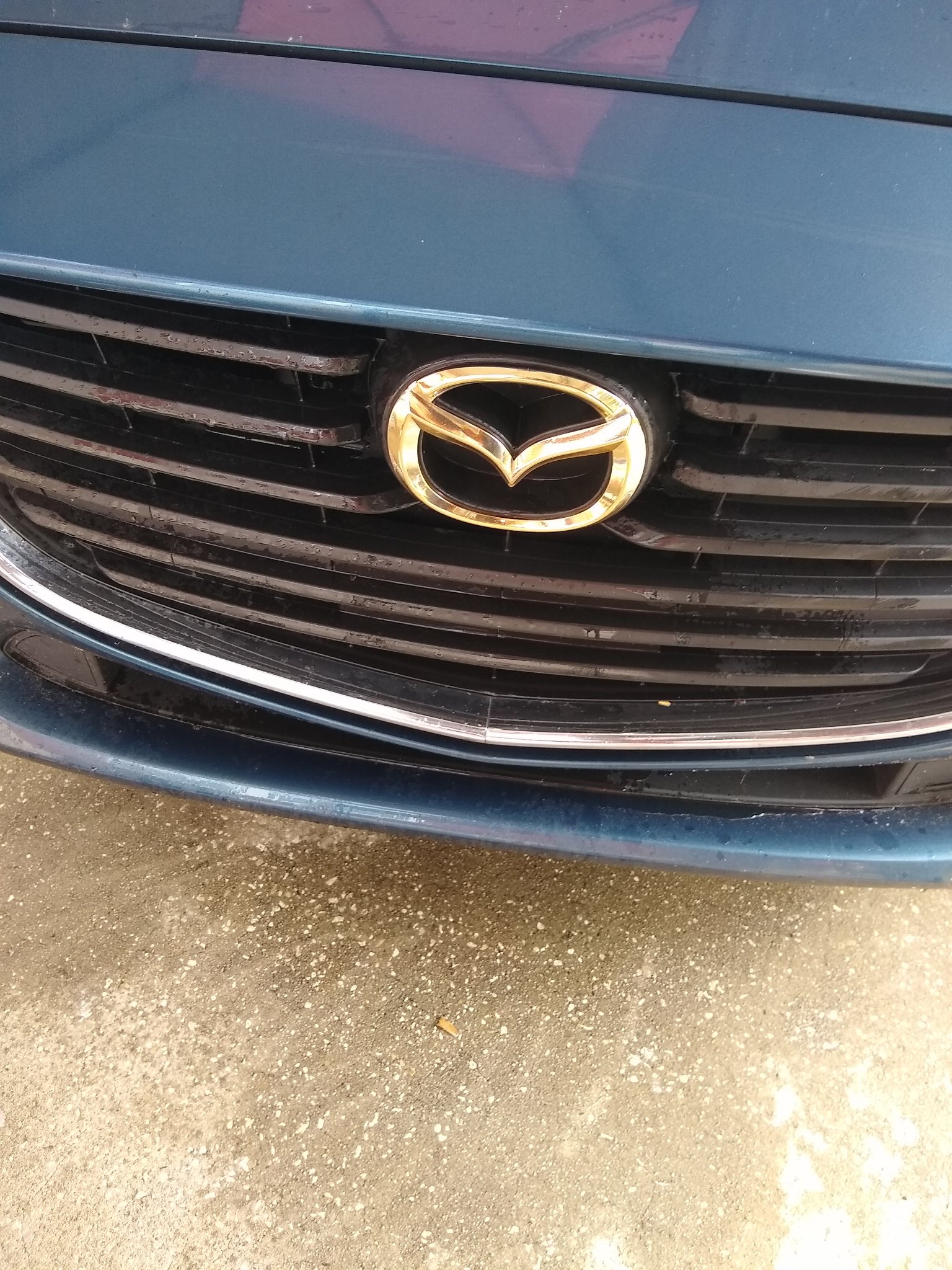 ChromeKarats gold plating work — Gold Mazda Grille Emblem